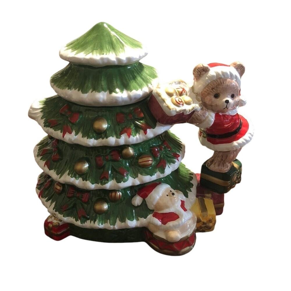 Christmas Tea Pot Hot Chocolate Pot Holiday Santa Bears Festive Hot Chocolate